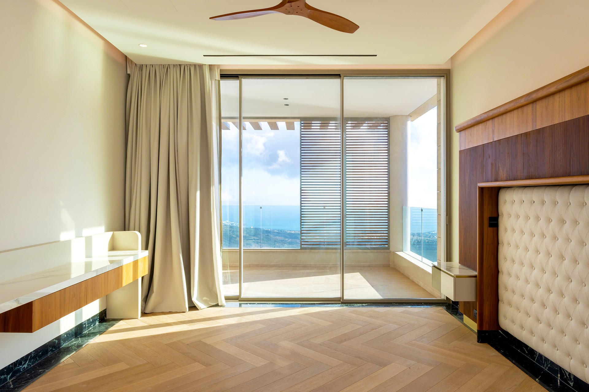 First floor master suite